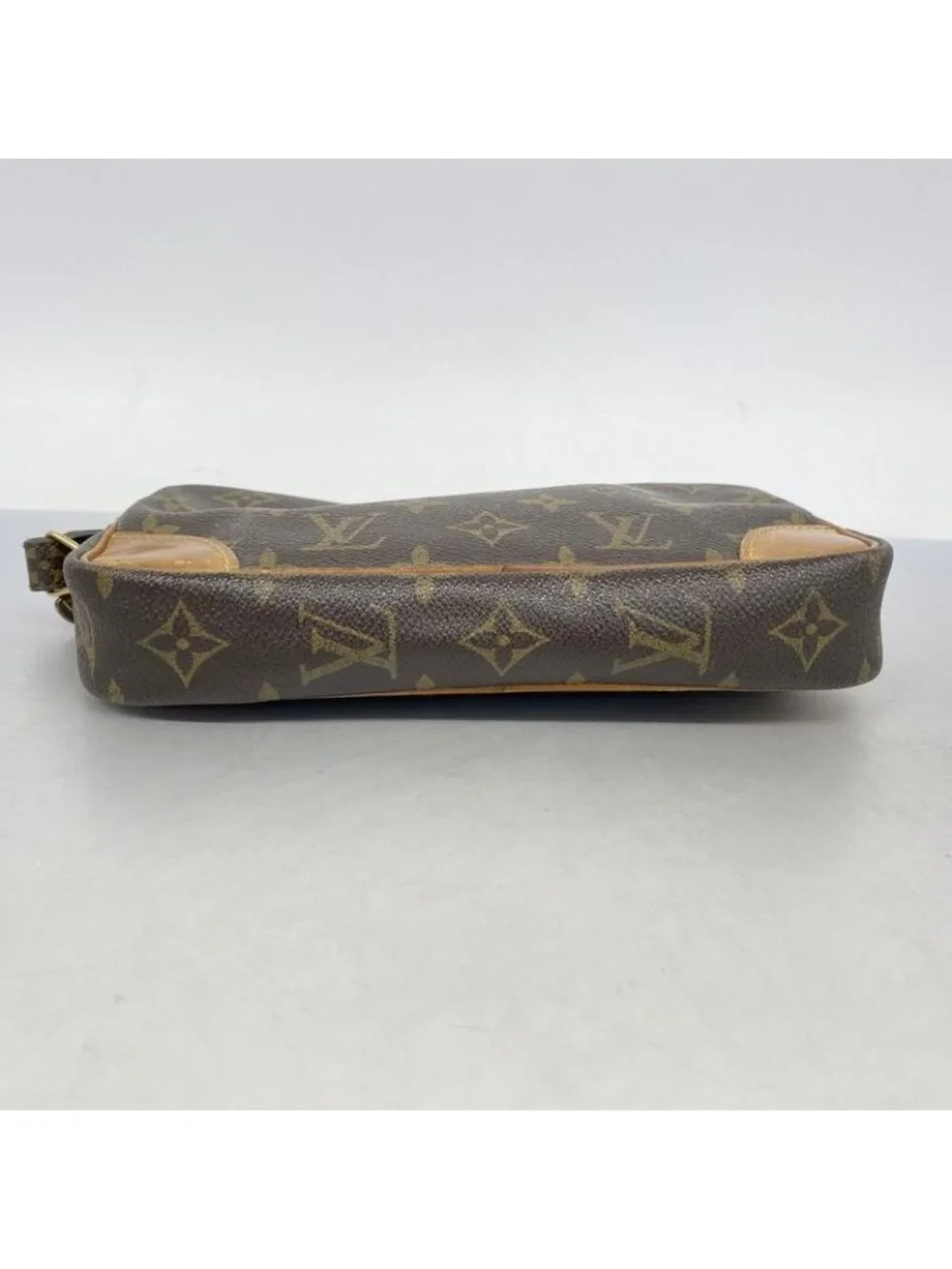 ★SOLD★ Louis Vuitton Clutch Monogram Marly Dragonne PM Brown - Picture 3 of 10